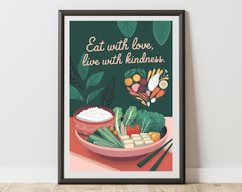 vegan digital art, digital print for vegans, vegan humor, poster vegan,quotes for vegan, vegan wall art, vegan poster, funny vegan art
