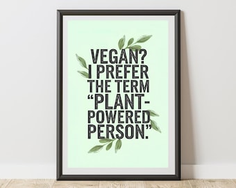 kitchen art prints, dining room art prints, vegan wall art decor, vegan digital prints, vegetarian gift ideas, funny vegan art, vegan gift