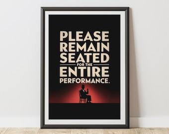 Funny Bathroom Art Print: Toilet Humor Decor (Digital Download)