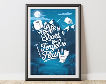 funny bathroom print, bathroom poster, funny bathroom poster, bathroom wall decor, toilet humor, shower poster, funny quote toilet wall art