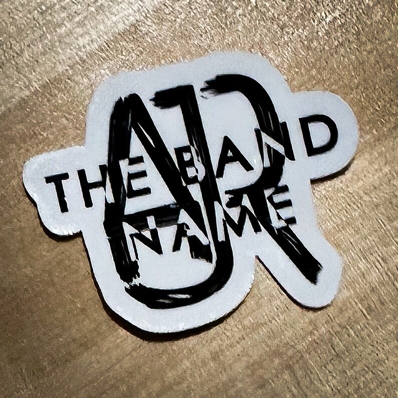 AJR Stickers: Black & White Outline (3