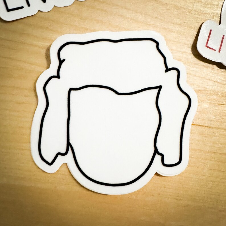 AJR Stickers: Black & White Outline (3