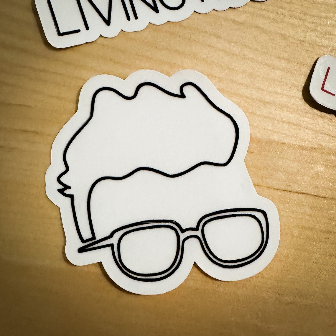 AJR Stickers: Black & White Outline (3