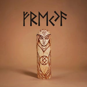 Freya Statue | God Viking Pagan | God Altar Sculpture | Freyja Goddess | Handmade Wooden Statue Freyja | Hand Carved Viking Pagan Altar