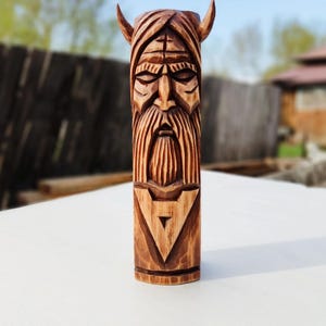 Wooden Veles Statue | Slavic God figurine | Slavic mythology | Veles statue |Wooden Slavic Statue |Custom Gods statues | Pagan Statues