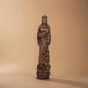 Morana Slavic Goddess, Slavic Goddess figurine, Slavic mythology, Morana statue, Wooden Slavic Statue, Custom Gods statues, Pagan Statues