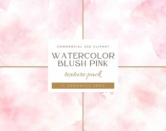 Blush pink watercolor background, Textures Pack, Watercolor papers, Digital paper seamless, Wedding Invitation, Watercolor Shapes