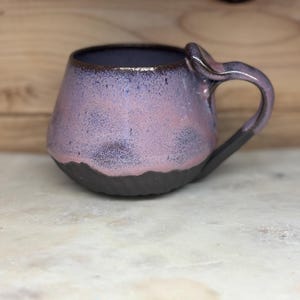 Handmade Ceramic mug. Pottery Mug. Coffee mug. Tea cup. Purple.