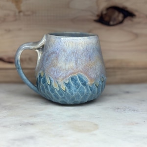Handmade Ceramic mug. Pottery Mug. Coffee mug. Tea cup. Purple-grey.