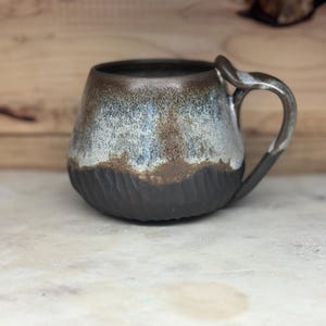 Handmade Ceramic mug. Pottery Mug. Coffee mug. Tea cup. Rustic grey-brown.