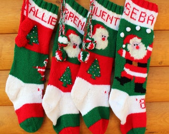 Custom Knit Christmas Stockings, replicate your stocking, copy your stocking, For 2024 delivery