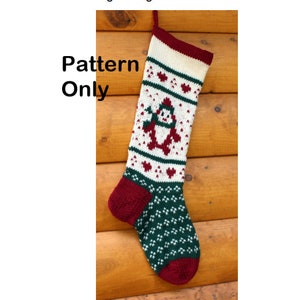 Christmas Stocking Knitting Pattern Penguin