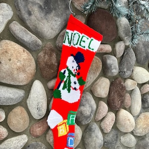 Snowman Stocking - Grace Ennis - Pre-Owned - Acrylic stocking