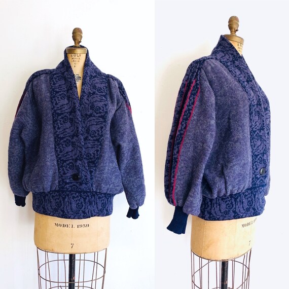 Margaret Hyne Sweater / Vintage Wrap Sweater / Pur