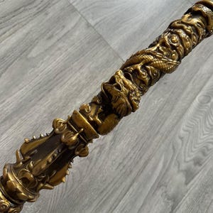 Ruyi Jingu Bang Black Myth Monkey King Staff Cosplay Ruyi Retractable Aluminum Alloy Golden