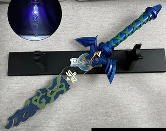 Legend of Zelda Master Sword, LED Master Sword con música, Master Swords Tears of the Kingdom Zelda Sword Cosplay Ocarina of Time el mejor regalo