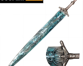 Accesorio de cosplay de espada de sierra de cazador de Bloodborne, espada sagrada maldita de Ludwig Moonlight, hoja sagrada de cosplay, material de PVC, para exhibición, colección
