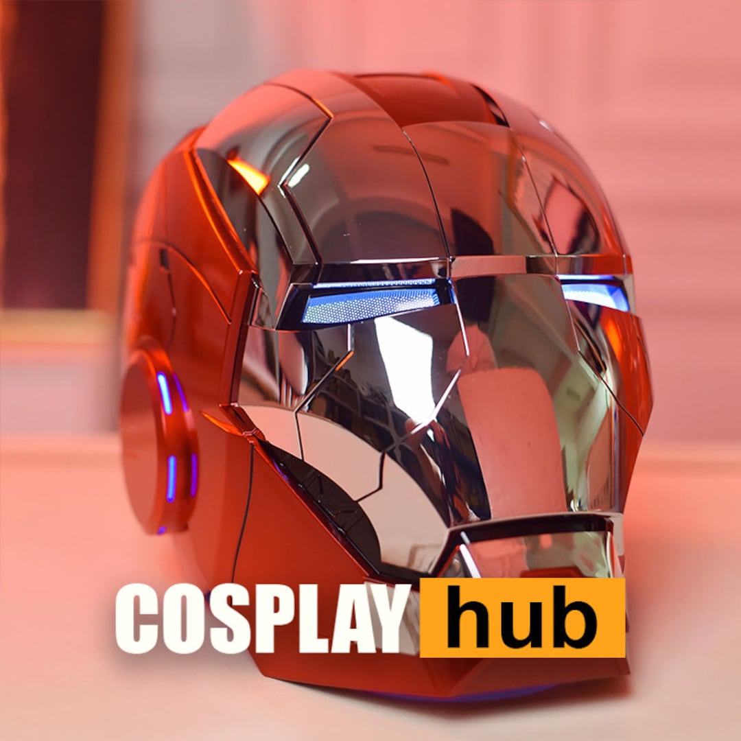 Custom Iron Man Helmet, Voice Activated, Leds on Ears - Silver and Red Mask - Etsy Custom Iron Man Helmet, Voice Activated, Leds on Ears - Silver and Red Mask - Etsy