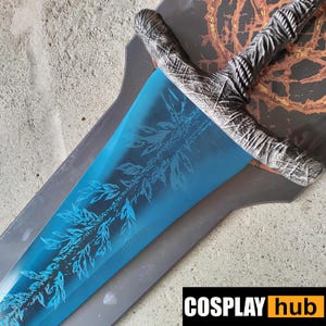Elden Game Ring Hunter Saw Cleaver Cosplay Prop, Dark Moon Greatsword, Cosplay Holy Blade, Metal, for Display