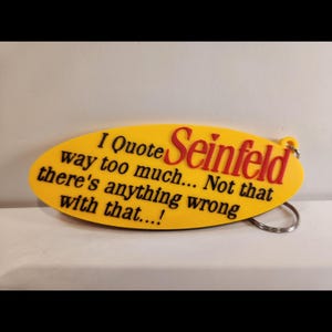 SEINFELD 3D Schlüsselanhänger - Doppelseitiger TV Sammlerstück