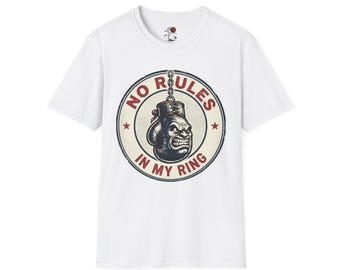 Camiseta con guantes de boxeo "Sin reglas en mi ring" / Camiseta retro de Fight Club