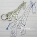 christine avila reviewed Your child's drawing as keychain- custom handmade titanium keychain- your own design- Artwork in metal- kids art key chain- keepsake gift!