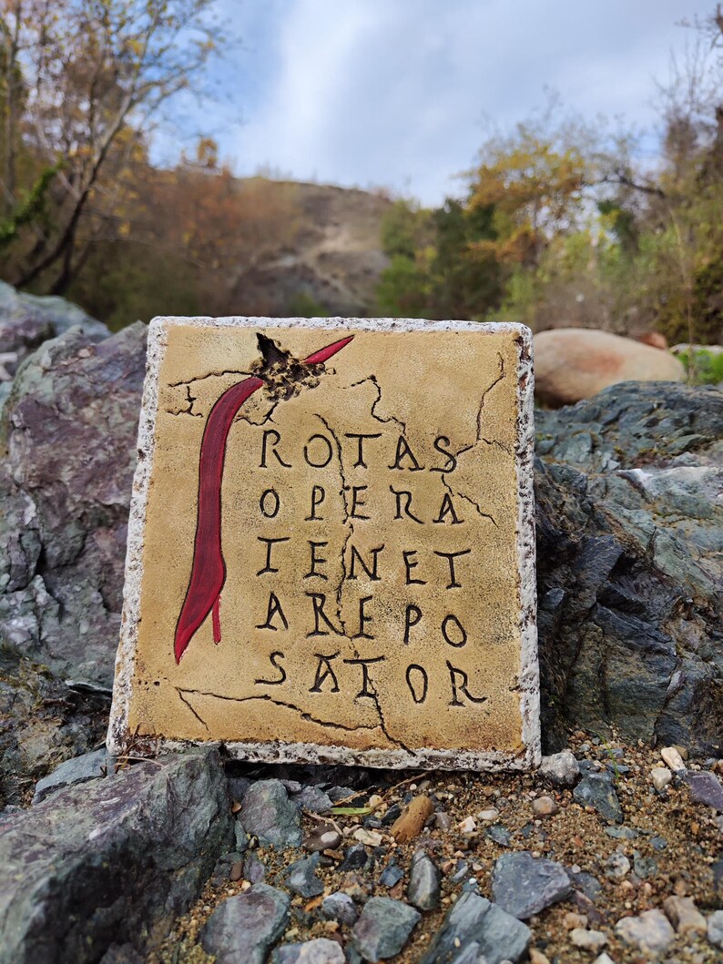 Rotas Sator Square Plaque - Roman Magic Square Relief - Etsy