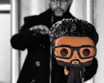 Custom 3D Printed Music Figurine – Handmade Vinyl-Style The Weeknd Collectible Gift