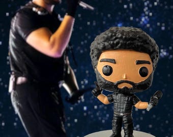 Custom 3D Printed Music Figurine – Handmade Vinyl-Style The Weeknd Live Performance at SoFI Stadium Collectible Gift