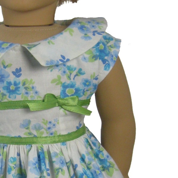 PDF sewing pattern for 18 inch American Girl Doll Rockabilly Soda Pop pattern 1950s dress