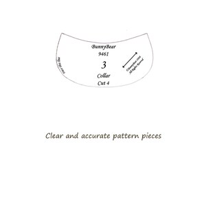 PDF Sewing pattern 1940s WWII Reproduction Dress for 18 inch American Girl Dolls sweetheart neckline, empire bodice image 4