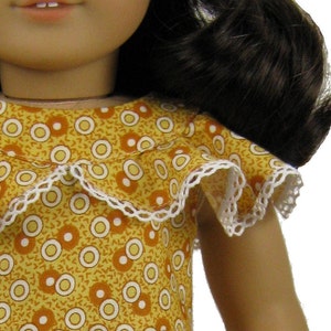 PDF Schnittmuster 1930er Jahre Rüschen Märchenkleid für American Girl Doll Kit 18 inch
