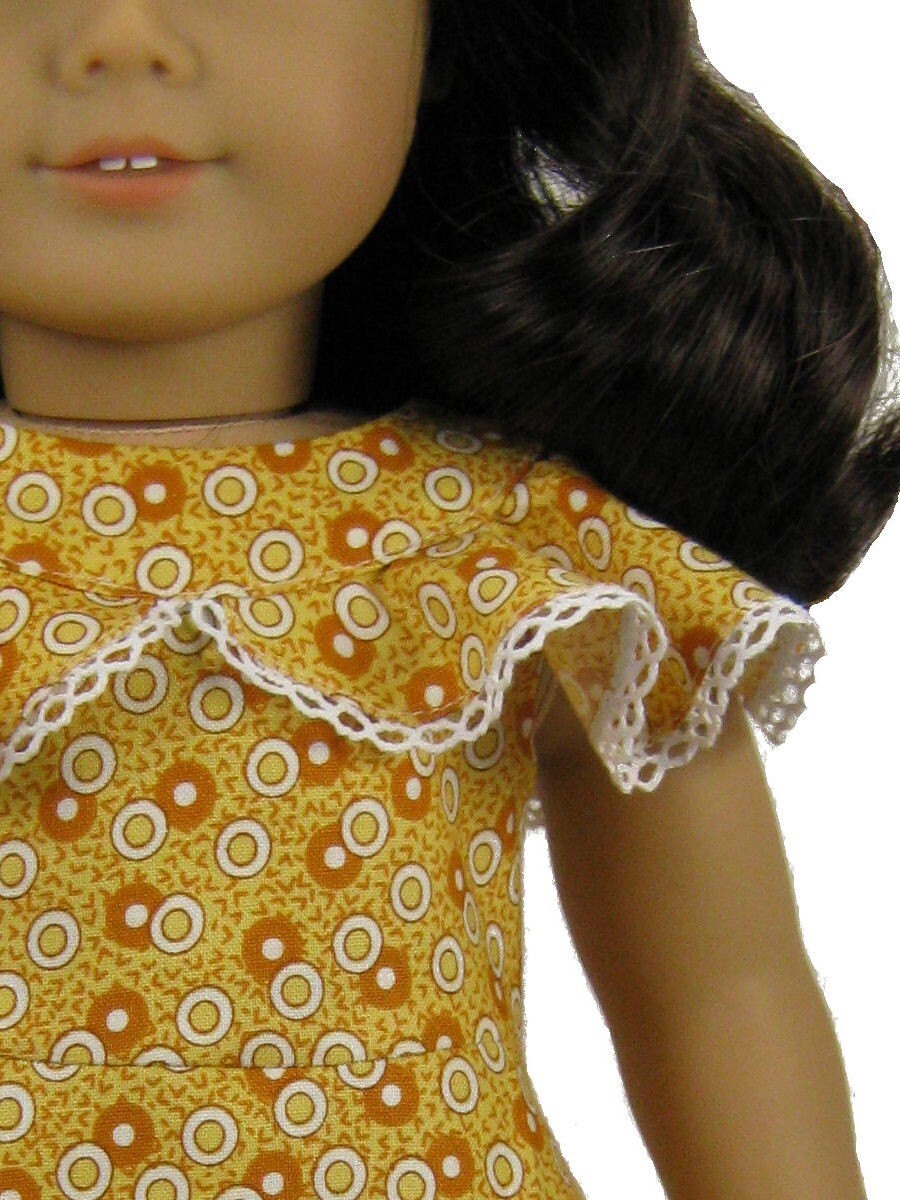 PDF-naaipatroon jaren 1930 gegolfde sprookjesjurk voor American Girl Doll Kit 18 inch