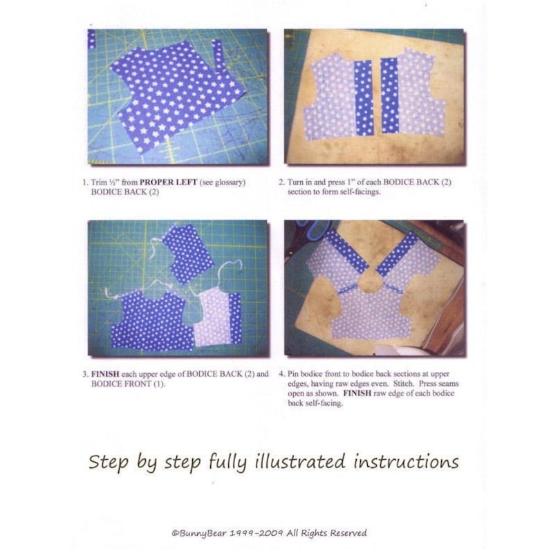 PDF sewing pattern 1930s Ruthies meet dress for 18 inch American Girl doll Kit scallop trim collar