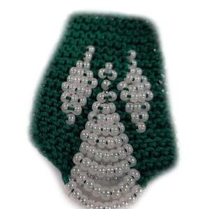 Knit Beaded Angel Pin Pattern: Christmas Jewelry (PDF Pattern)