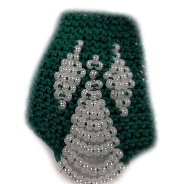 DIGITAL: Knit Beaded Angel Pin - Pattern to knit a piece of jewelry for Christmas, Easter, Church, or everyday wear PATTERN ONLY