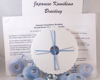 Kumihimo Round Braid Beginners Kit: DIY Japanese Braiding - Beginner Friendly