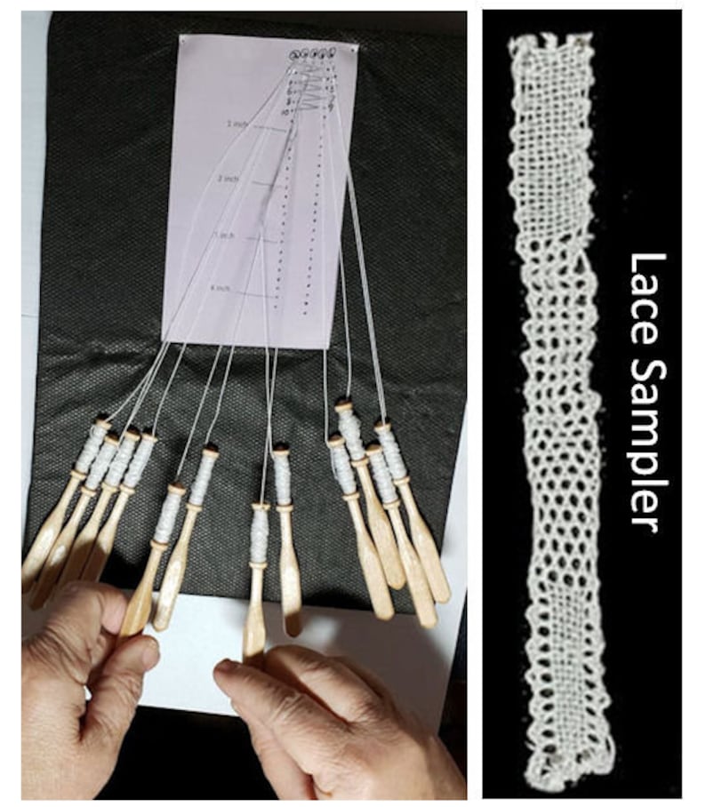 KIT: Bobbin Lace Beginners Kit with instructions DIY | Etsy