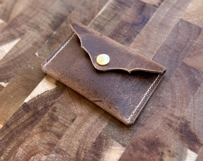 The Brown Prairie Pocket Snap Wallet