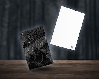 Carte de prière de Cernunnos : Dark & Line