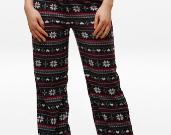 Petite Cosy Christmas Women's Microfleece Sleepwear Pant Autumn Winter