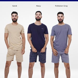 Men&#39;s Cotton T-Shirt & Shorts Set: Lightweight Summer Loungewear