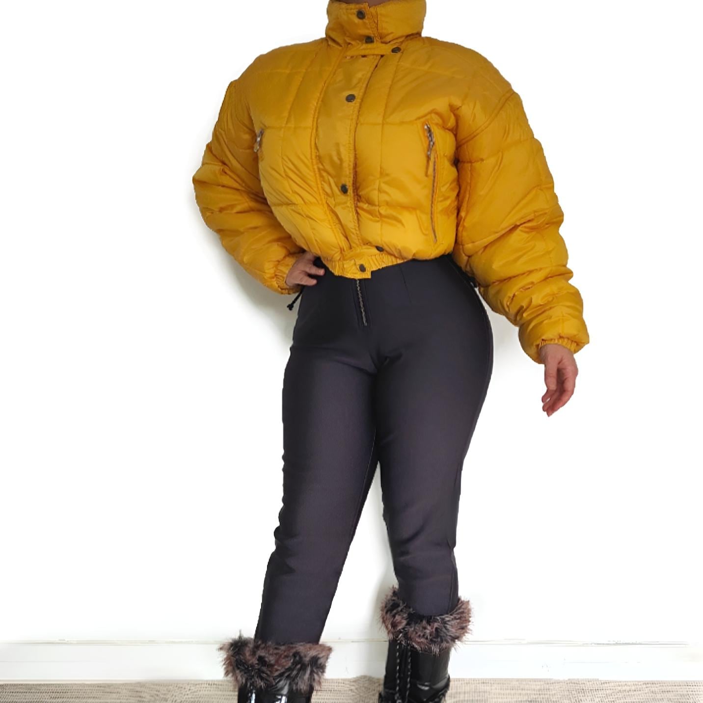 Combinaison De Ski Vintage Colmar – Une Pièce Jaune – Taille S – Années 80/90 – Excellent état