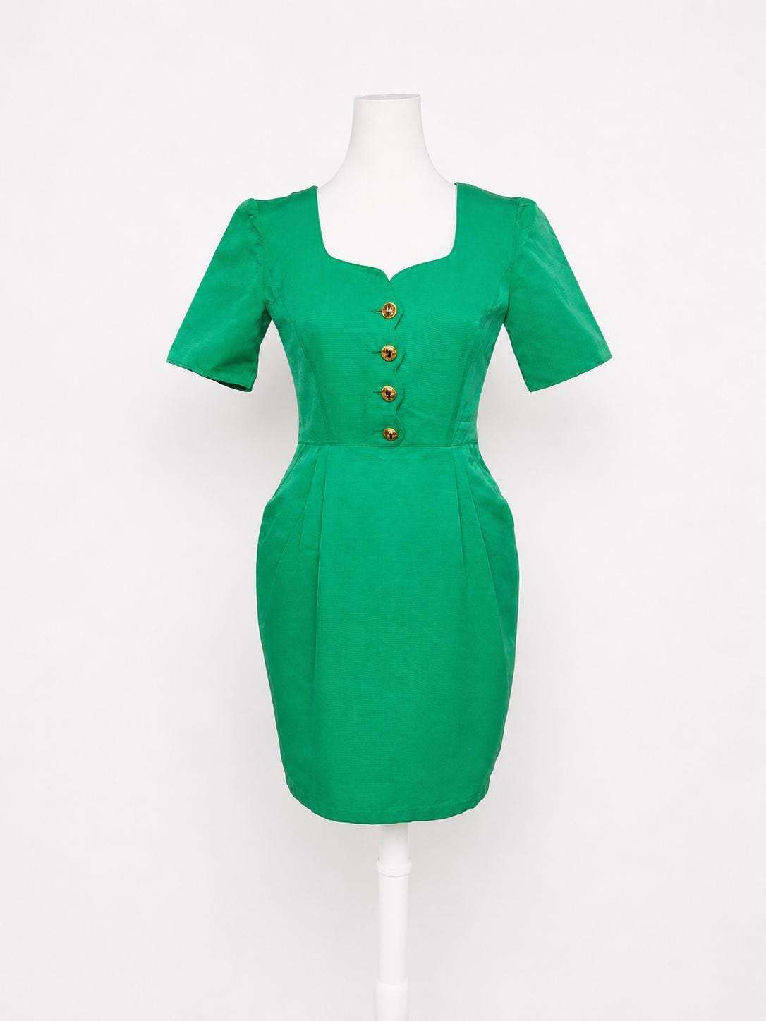 Vintage Emanuel Ungaro Dress  Green Couture Mini Dress Made in Italy  80s  90s Designer Bodycon Dress  Luxury Vintage XS - Etsy Canada
