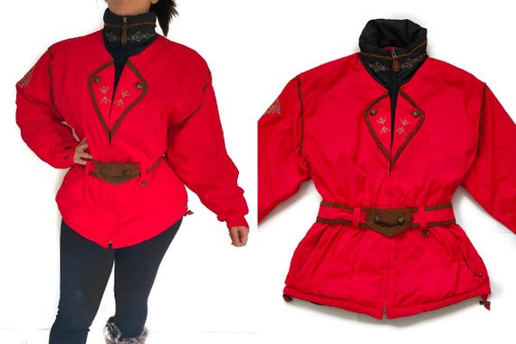 Vintage Ski Jacket 38 Red Obermeyer Coat Etsy UK
