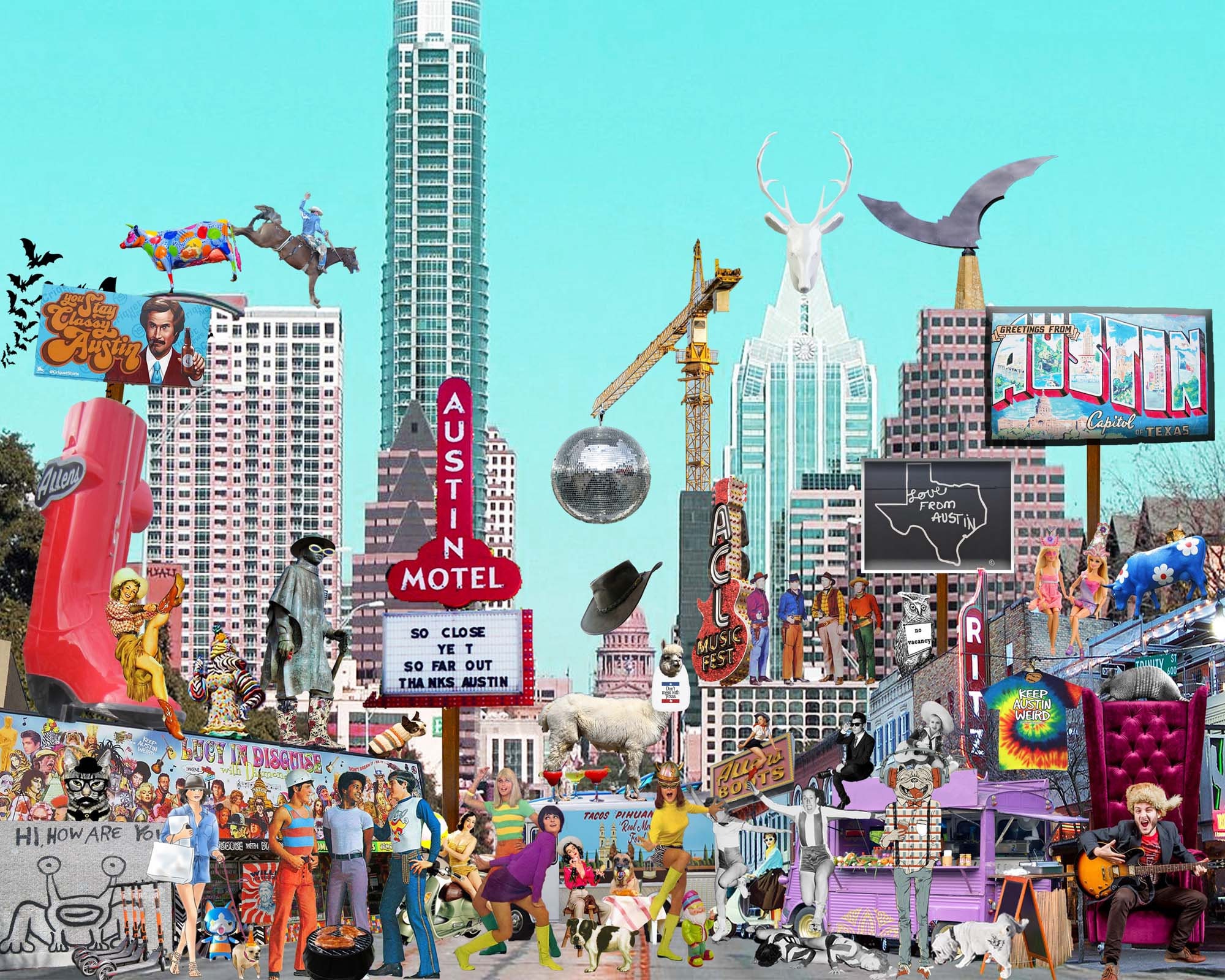 Art Print Austin Austin Art Texas Texas Art Funny Art Etsy