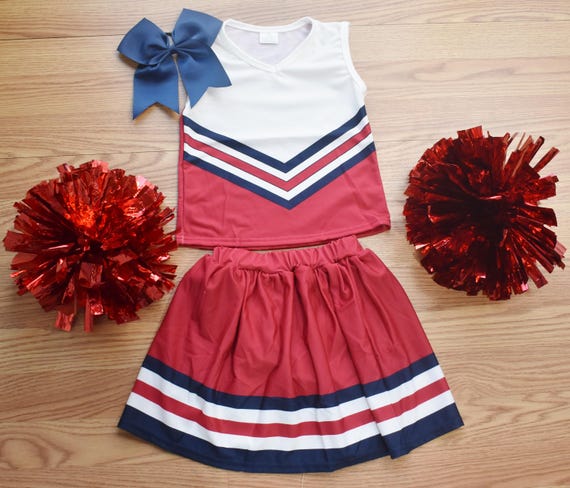 red cheerleader dress arkansas cheer dress