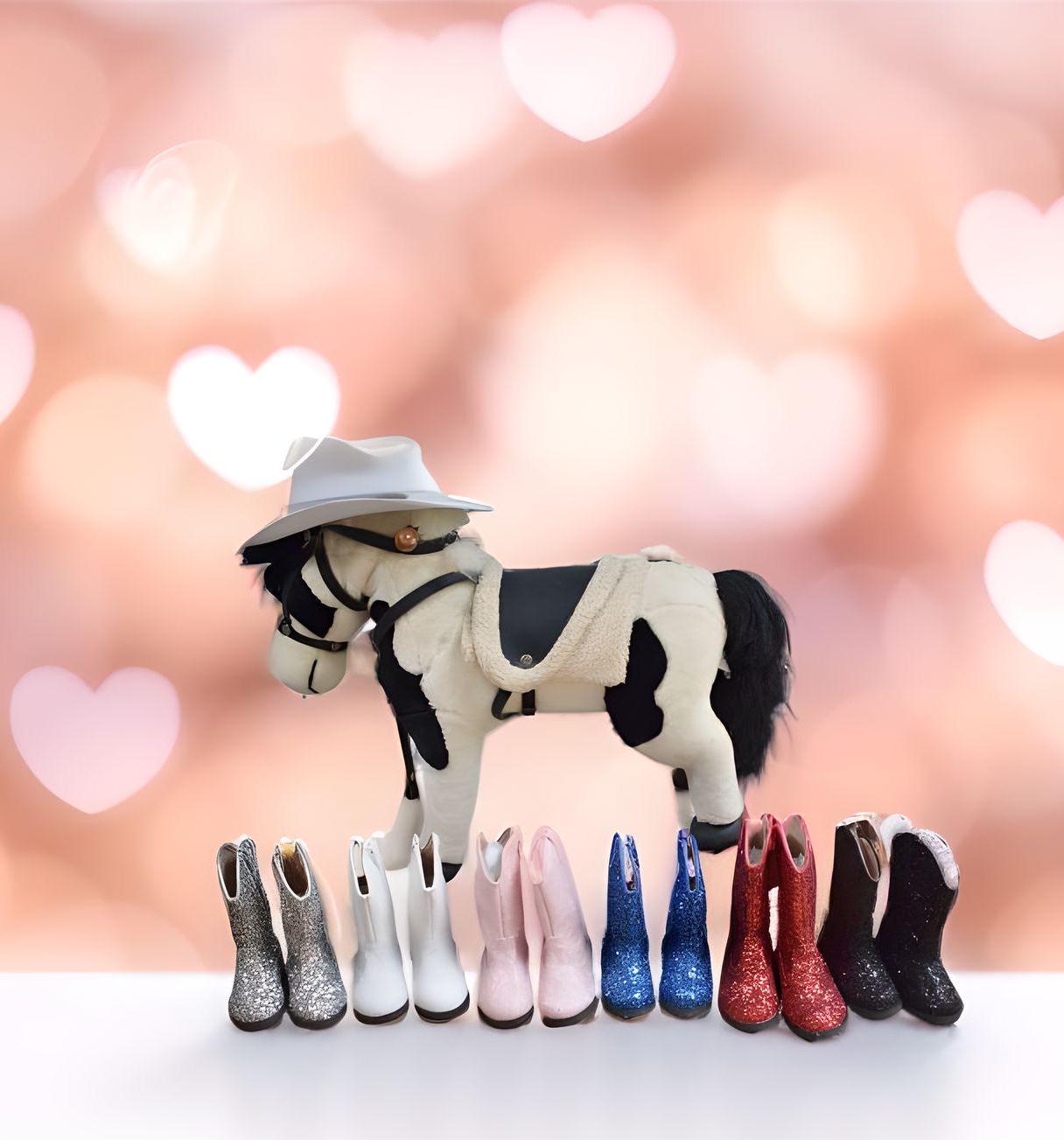 Girl's Boy's Toddler Babies Glitter Cowboy Boots White Blue Pink Silver Black Red HALLOWEEN