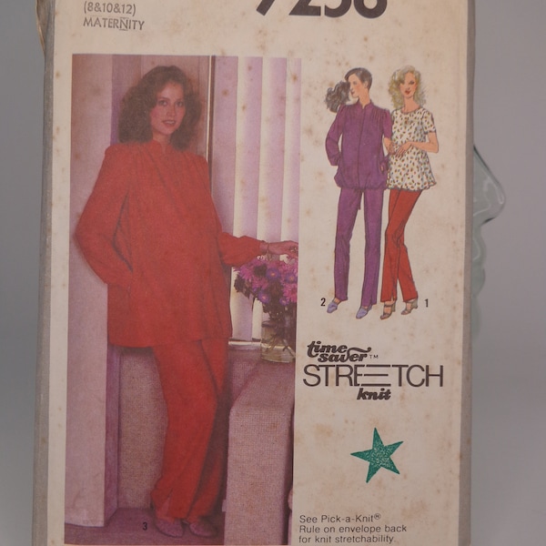 Maternity Clothes Pattern Maternity Pants Maternity Top MaternityJacket Simplicity 9258 Size 8-10-12 Womens Pattern Free Shipping