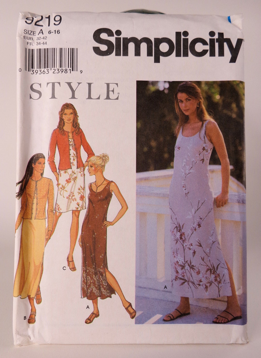 Simplicity Patterns Cardigan Patterns Dress Pattern Knit Cardigan Pattern Simplicity 9219 Size 6-16 Uncut ...